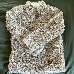 C & C California Sherpa style 1/4 zip Unisex kids 10. cozy, boho, jacket